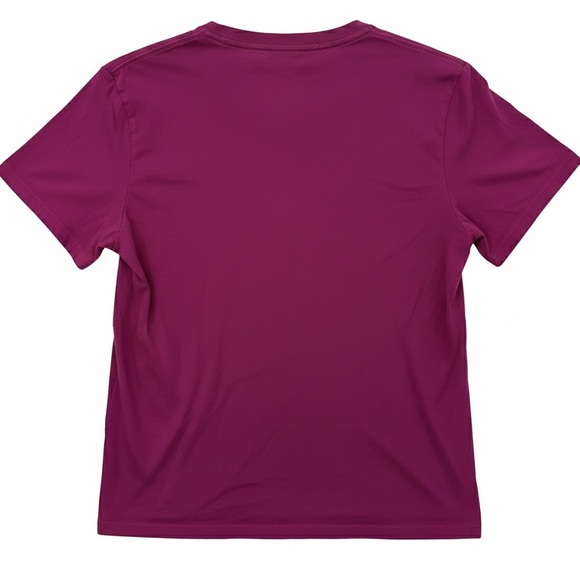 Vintage 90s Ralph Lauren Sport Magenta V-Neck Tee EUC XL - Picture 3 of 5